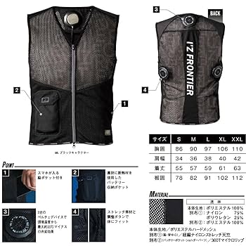 アイズフロンティア ペルチェベスト 3素子 Lサイズ Amazon.co.jp: アイズフロンティア 冷却ペルチェ3個タイプ